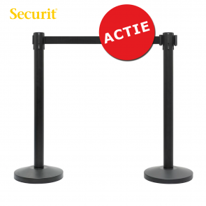 Set Afzetpalen met trekband (Zwart)