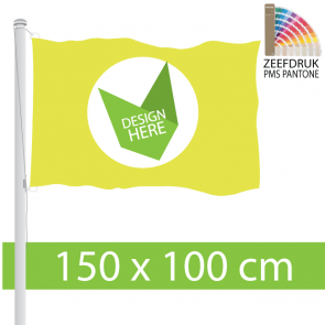 Goedkope Zeefdruk Vlag 150 x 100 cm - Ontwerp & Bestel.