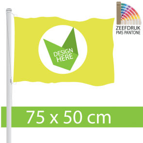 Zeefdruk 75 x 50 cm Vlaggen - Voor 100% kleurechtheid.